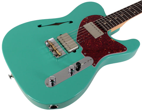 Suhr Alt T Guitar, Seafoam Green, Rosewood - Humbucker Music