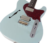 Suhr Alt T Guitar, Sonic Blue, Rosewood - Humbucker Music