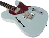Suhr Alt T Guitar, Sonic Blue, Rosewood - Humbucker Music