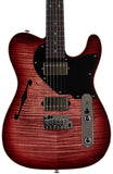 Suhr Select Alt T Guitar, Faded Trans Wine Red Burst, Black PG - Humbucker Music