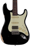 Suhr Select Classic S Antique HSS Guitar, Roasted Neck, Black - Humbucker Music