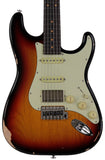 Suhr Select Classic S Antique HSS Guitar, Roasted Neck, 3-Tone Sunburst - Humbucker Music