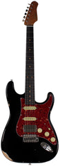 Suhr Select Classic S Antique HSS Guitar, Roasted Neck, Black, Tortoise Shell