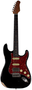 Suhr Select Classic S Antique HSS Guitar, Roasted Neck, Black, Tortoise Shell