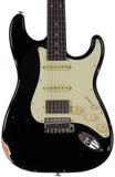 Suhr Select Classic S Antique HSS Guitar, Roasted Neck, Black - Humbucker Music