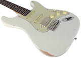 Suhr Select Classic S Antique HSS Guitar, Roasted Neck, Olympic White - Humbucker Music