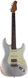 Suhr Select Classic S Antique HSS Guitar, Roasted Neck, Firemist Silver - Humbucker Music