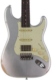 Suhr Select Classic S Antique HSS Guitar, Roasted Neck, Firemist Silver - Humbucker Music