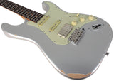 Suhr Select Classic S Antique HSS Guitar, Roasted Neck, Firemist Silver - Humbucker Music