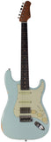 Suhr Select Classic S Antique HSS Guitar, Roasted Neck, Sonic Blue - Humbucker Music