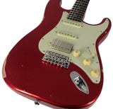 Suhr Select Classic S Antique HSS Guitar, Roasted Neck, Candy Apple Red Metallic - Humbucker Music
