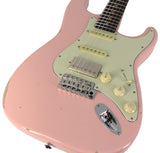 Suhr Select Classic S Antique HSS Guitar, Roasted Neck, Shell Pink - Humbucker Music