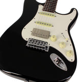 Suhr Select Classic S HSS Guitar, Roasted Neck, Black, Parchment - Humbucker Music