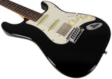 Suhr Select Classic S HSS Guitar, Roasted Neck, Black, Parchment - Humbucker Music