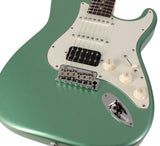 Suhr Classic S HSS Guitar, Cactus Green Metallic, Rosewood - Humbucker Music