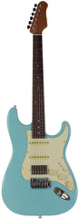 Suhr Select Classic S HSS Guitar, Roasted Neck, Daphne Blue, Aged Green