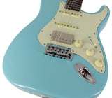 Suhr Select Classic S HSS Guitar, Roasted Neck, Daphne Blue, Mint PG - Humbucker Music