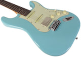Suhr Select Classic S HSS Guitar, Roasted Neck, Daphne Blue, Mint PG - Humbucker Music