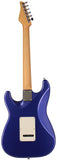 Suhr Classic S HSS Guitar, Indigo Metallic, Rosewood - Humbucker Music