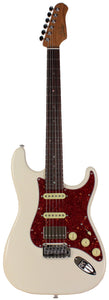Suhr Select Classic S HSS Guitar, Roasted Neck, Olympic White, Tortoise Shell