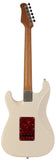 Suhr Select Classic S HSS Guitar, Roasted Neck, Olympic White, Tortoise Shell - Humbucker Music