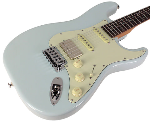 Suhr Select Classic S HSS Guitar, Roasted Neck, Sonic Blue, Mint PG - Humbucker Music