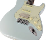 Suhr Select Classic S HSS Guitar, Roasted Neck, Sonic Blue - Humbucker Music