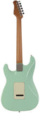 Suhr Select Classic S HSS Guitar, Roasted Neck, Surf Green - Humbucker Music
