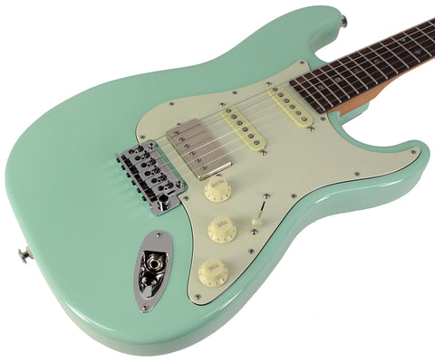 Suhr Select Classic S HSS Guitar, Roasted Neck, Surf Green - Humbucker Music