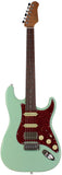 Suhr Select Classic S HSS Guitar, Roasted Neck, Surf Green, Tortoise Shell - Humbucker Music