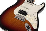 Suhr Classic S HSS Guitar, 3 Tone Burst, Rosewood - Humbucker Music