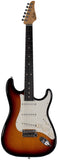 Suhr Classic S Guitar, 3 Tone Burst, Rosewood