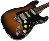 Suhr Select Classic S HSS Guitar, Roasted Neck, 2-Tone Tobacco Burst, Black PG - Humbucker Music