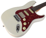 Suhr Select Classic S HSS Guitar, Roasted Neck, Olympic White, Tortoise Shell - Humbucker Music