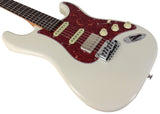 Suhr Select Classic S HSS Guitar, Roasted Neck, Olympic White, Tortoise Shell - Humbucker Music