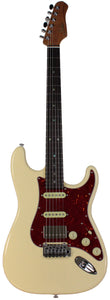Suhr Select Classic S HSS Guitar, Roasted Neck, Vintage White, Tortoise Shell