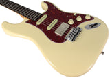Suhr Select Classic S HSS Guitar, Roasted Neck, Vintage White, Tortoise Shell - Humbucker Music
