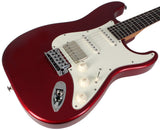 Suhr Select Classic S HSS Guitar, Roasted Neck, Candy Apple Red Metallic, Parchment - Humbucker Music
