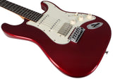 Suhr Select Classic S HSS Guitar, Roasted Neck, Candy Apple Red Metallic, Parchment - Humbucker Music