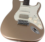Suhr Select Classic S HSS Guitar, Roasted Neck, Shoreline Gold Metallic - Humbucker Music