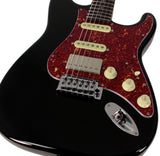 Suhr Select Classic S HSS Guitar, Roasted Neck, Black, Tortoise Shell - Humbucker Music