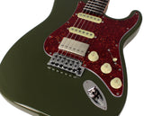 Suhr Select Classic S HSS Guitar, Roasted Neck, Forest Green, Tortoise Shell - Humbucker Music