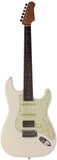 Suhr Select Classic S HSS Guitar, Roasted Neck, Olympic White, Mint PG - Humbucker Music