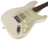 Suhr Select Classic S HSS Guitar, Roasted Neck, Olympic White, Mint PG - Humbucker Music