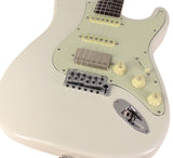Suhr Select Classic S HSS Guitar, Roasted Neck, Olympic White, Mint PG - Humbucker Music