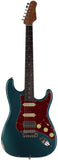 Suhr Select Classic S Antique HSS Guitar, Roasted Neck, Ocean Turquoise Metallic, Tortoise Shell - Humbucker Music
