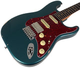 Suhr Select Classic S Antique HSS Guitar, Roasted Neck, Ocean Turquoise Metallic, Tortoise Shell - Humbucker Music