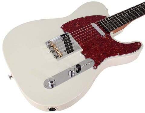Suhr Select Classic T Roasted, Flamed, Swamp Ash, Olympic White, Rosewood - Humbucker Music