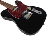 Suhr Select Classic T Roasted, Flamed, Swamp Ash, Black - Humbucker Music