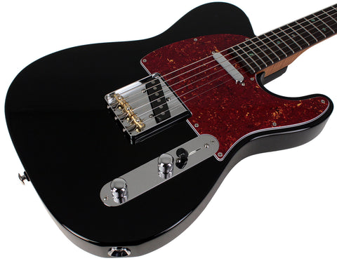Suhr Select Classic T Roasted, Flamed, Swamp Ash, Black, Rosewood - Humbucker Music
